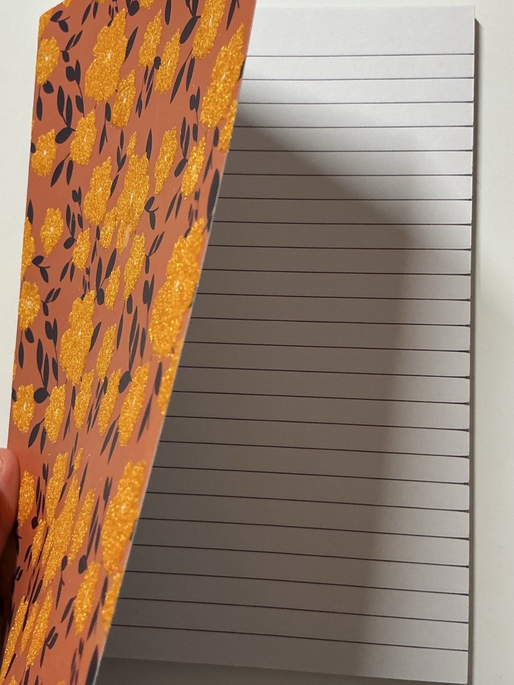 Notebook "Part of the Process" & Orange Floral Notebook w/Gel Pen & Pencil - Picture 5 of 6